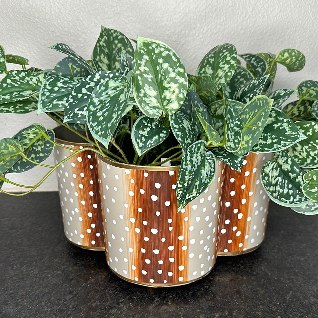 Antelope Quatrefoil Cachepot