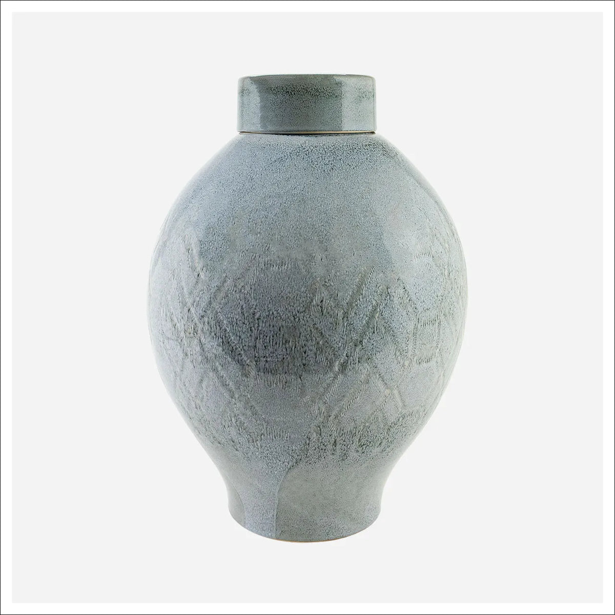 Tall Blue Vase