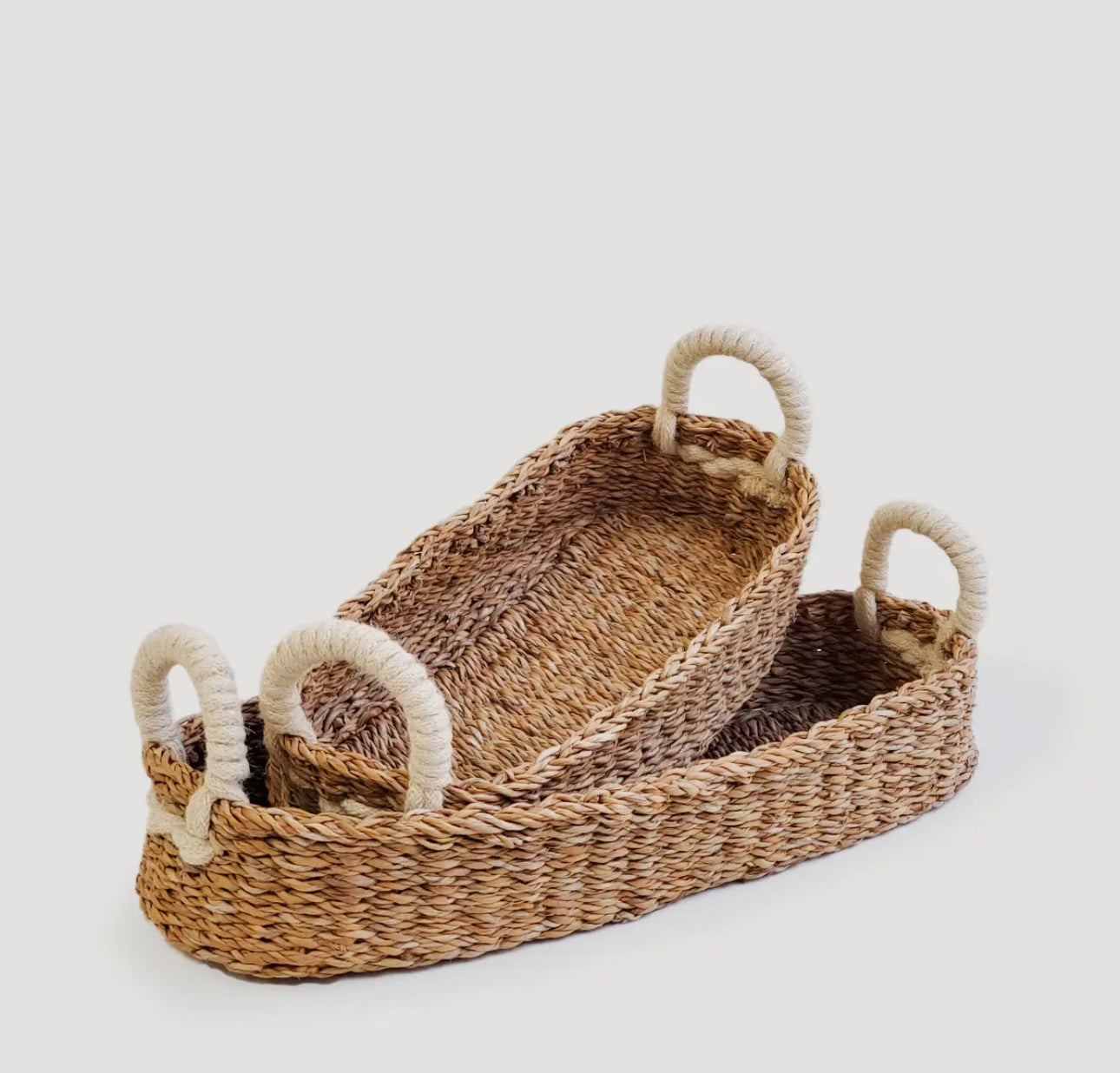 Handwoven Oval Basket