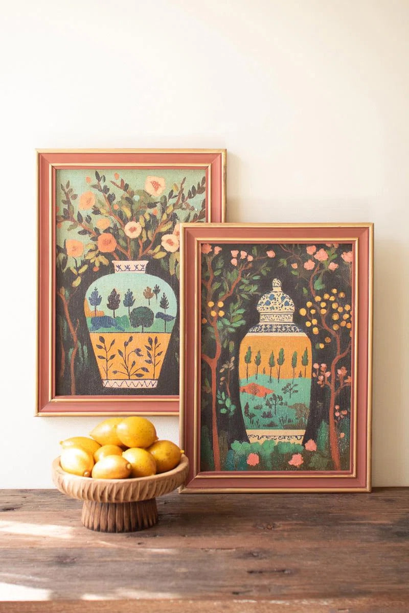 Framed Vase Paintings