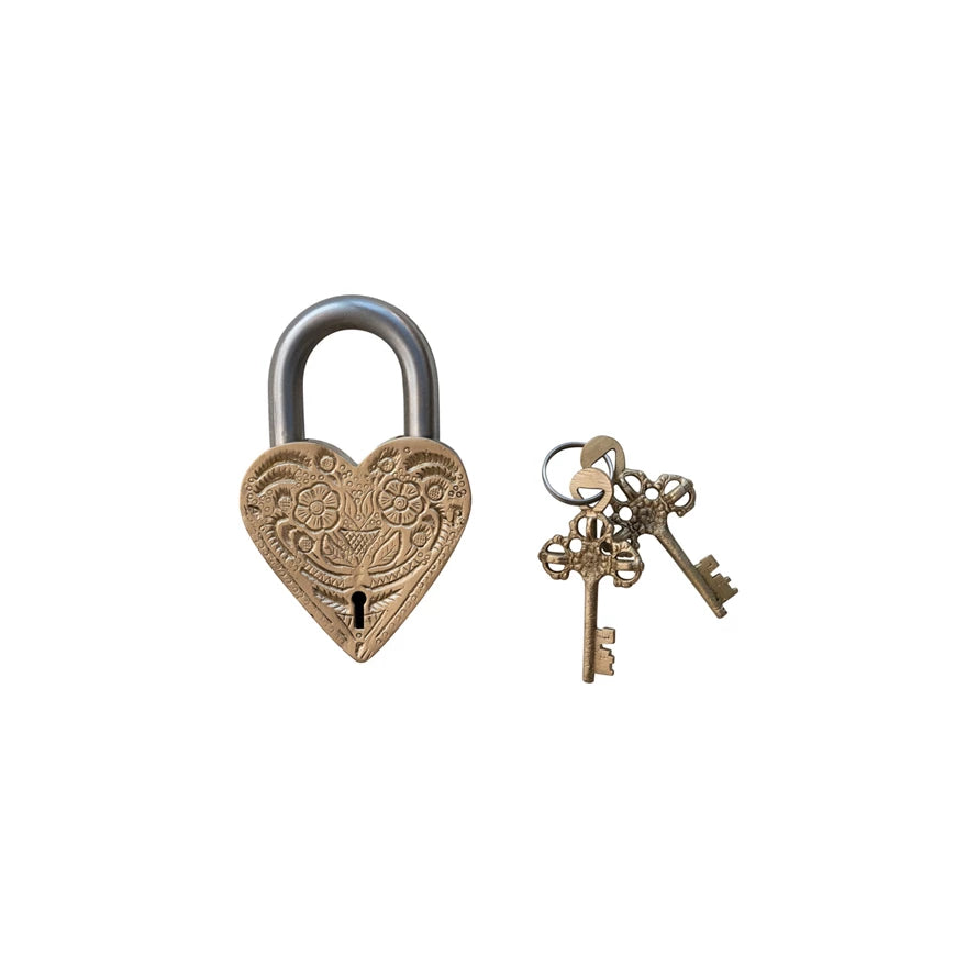 Heart Shaped Lock with Keys