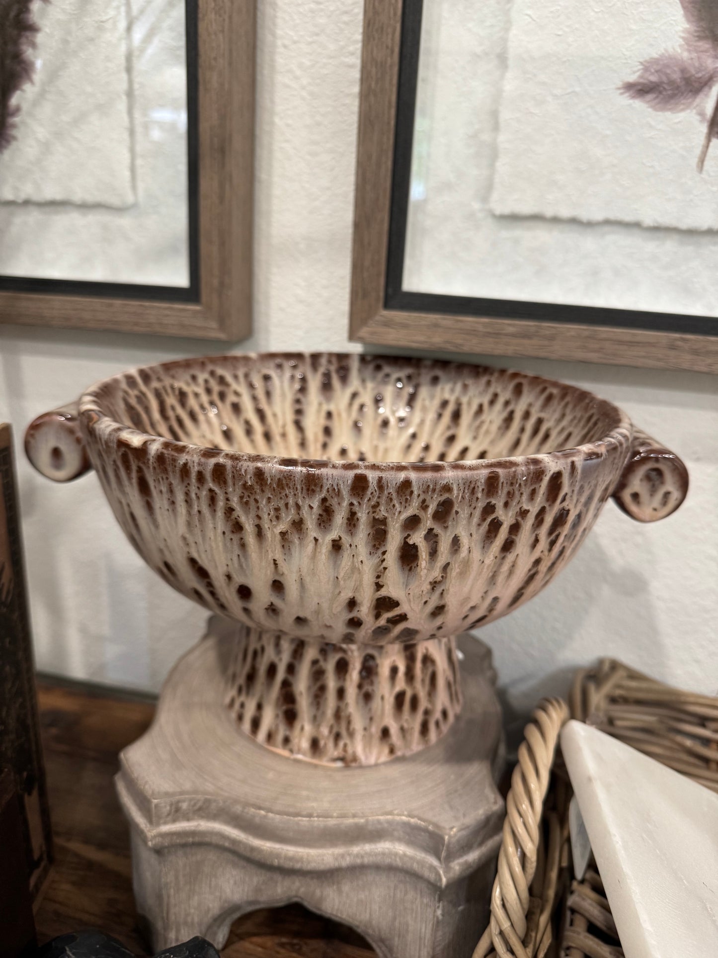 Dripped Glaze Compote