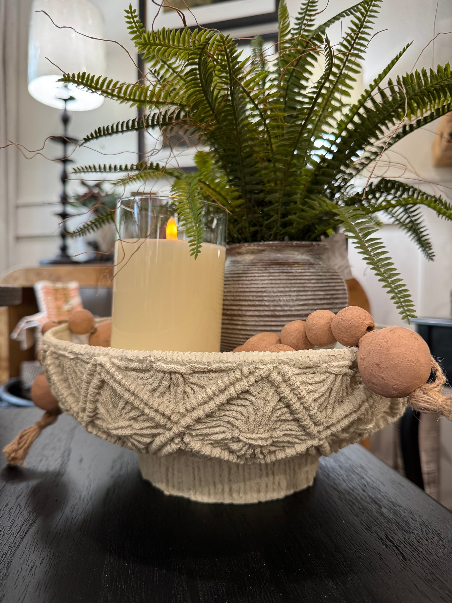 Woven Pedestal Bowl