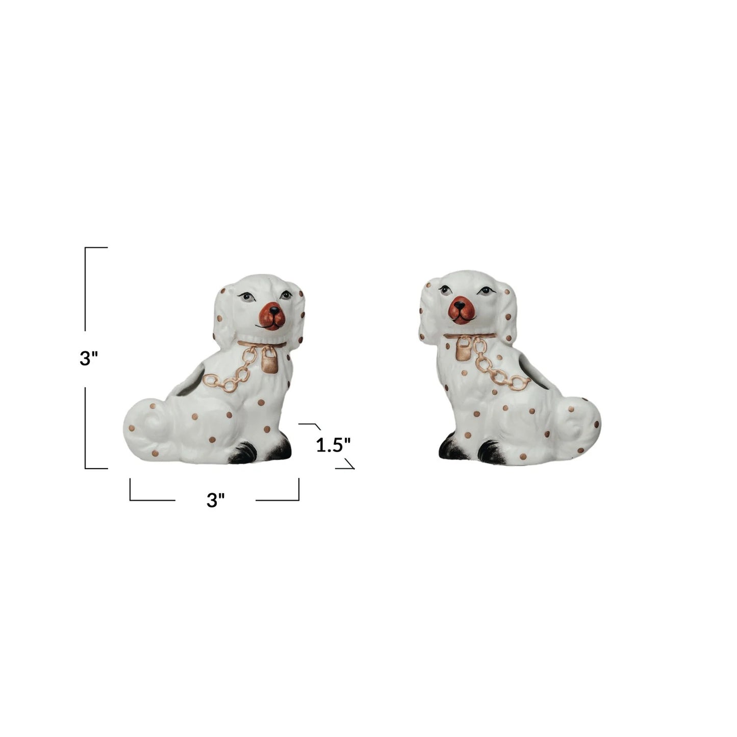 Mini Staffy Dog vase