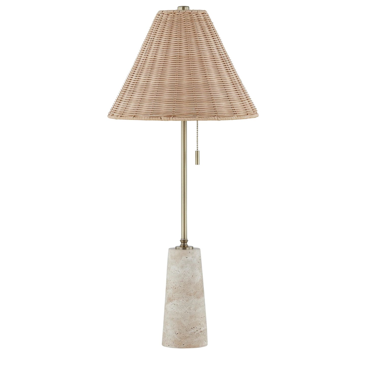 Rattan shade buffet lamp