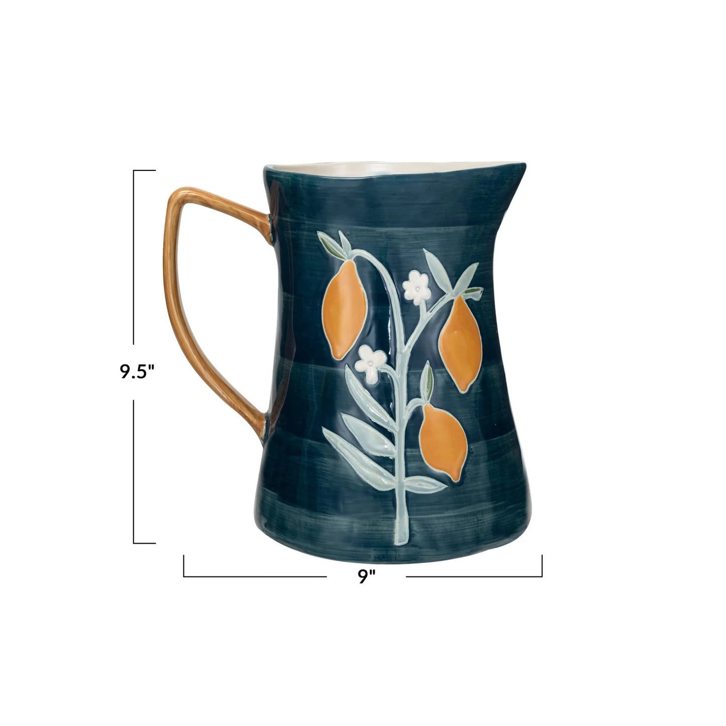 Blue lemon pitcher