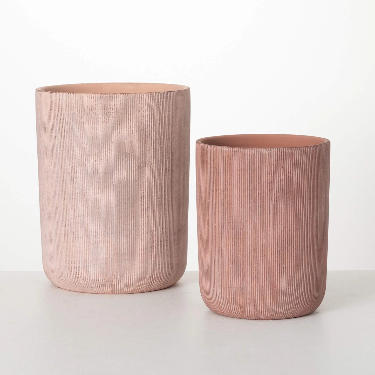 Tall Cylinder Terracotta Planter