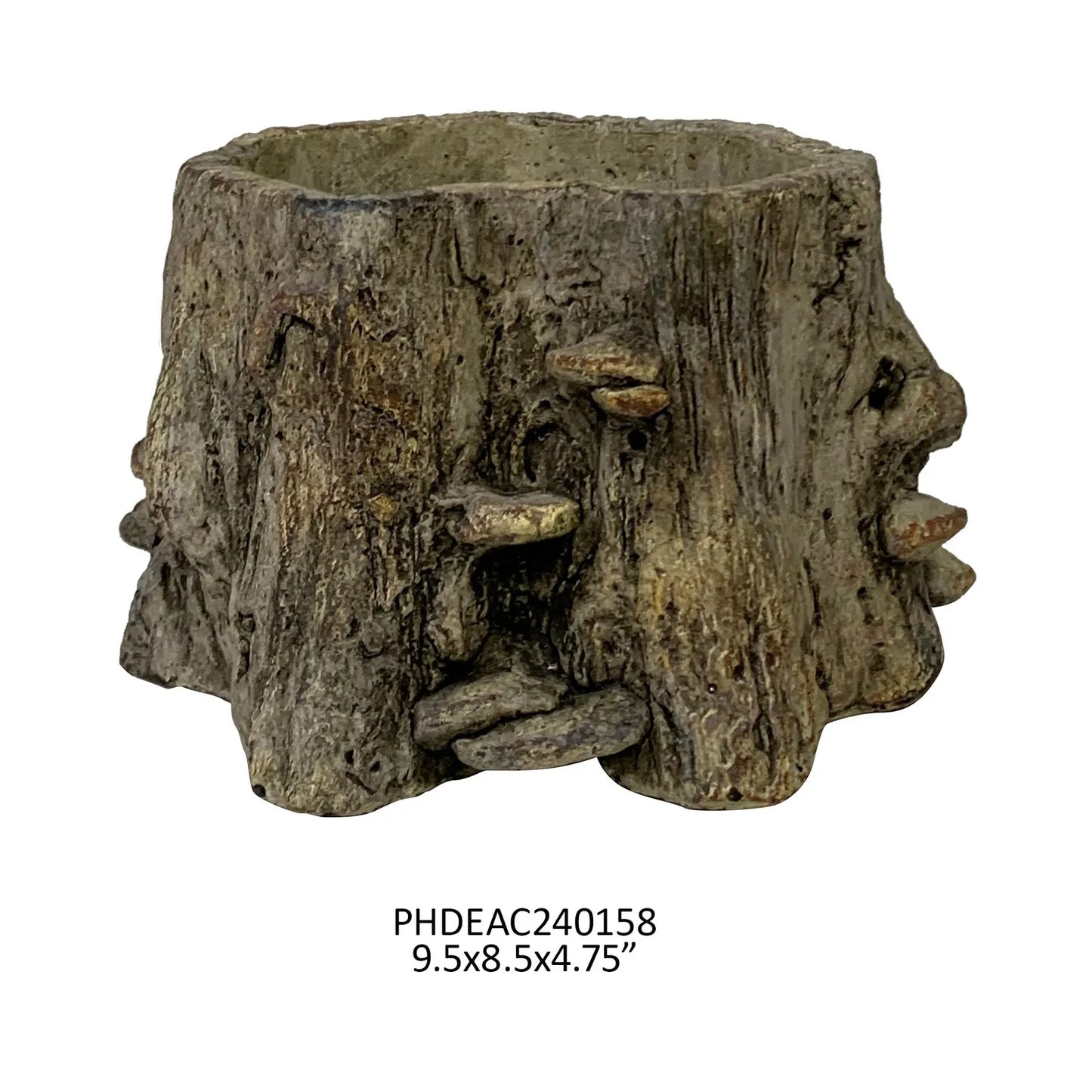 Medium Faux Bois Cement Planter