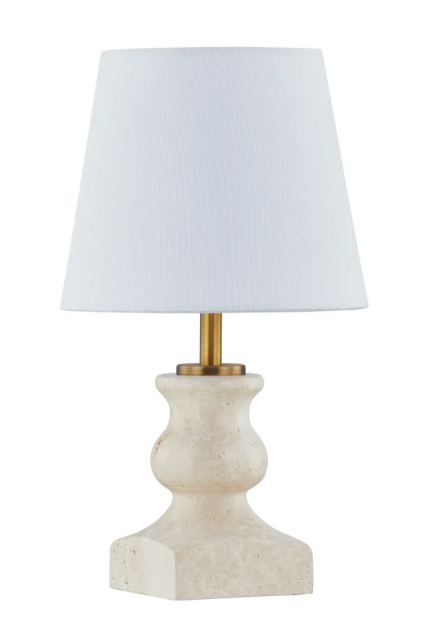 Travertine mini lamp