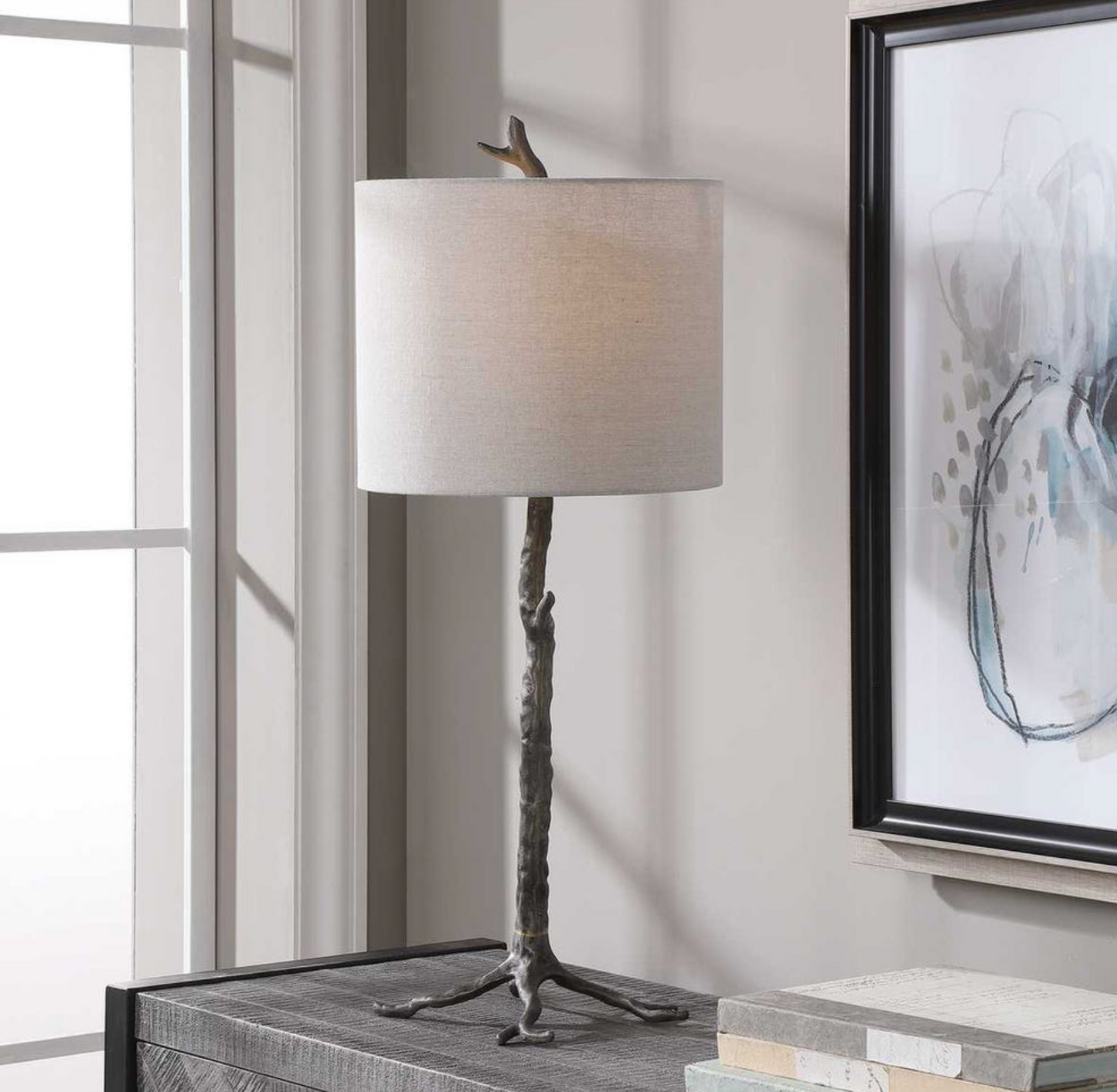 Rustic Tree Table Lamp