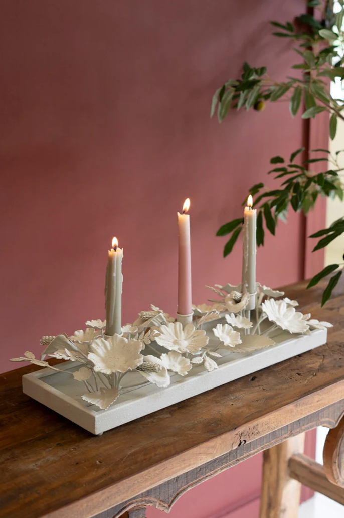 Floral Taper Candelabra