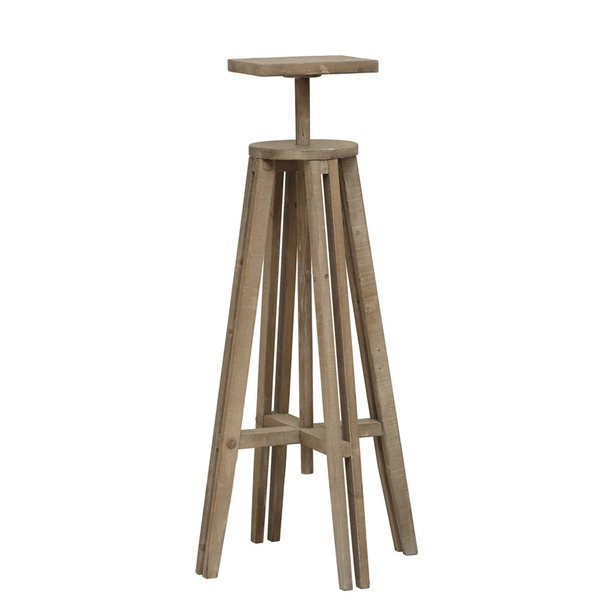 Tall Pine Wood Plant Stand