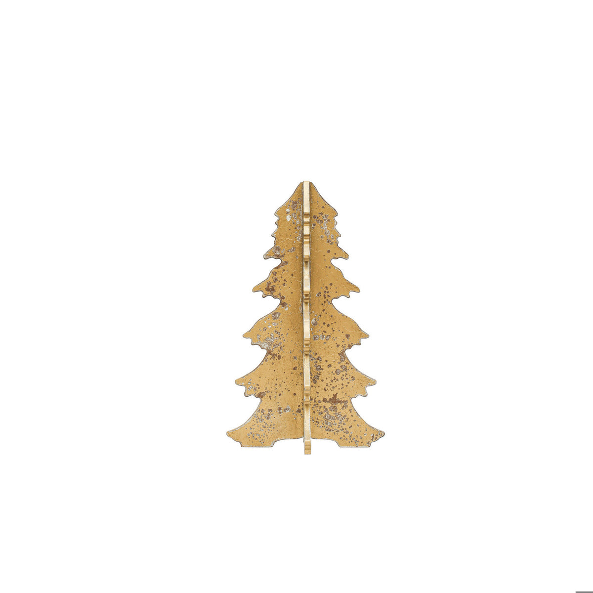 Gold Interlocking Christmas Tree