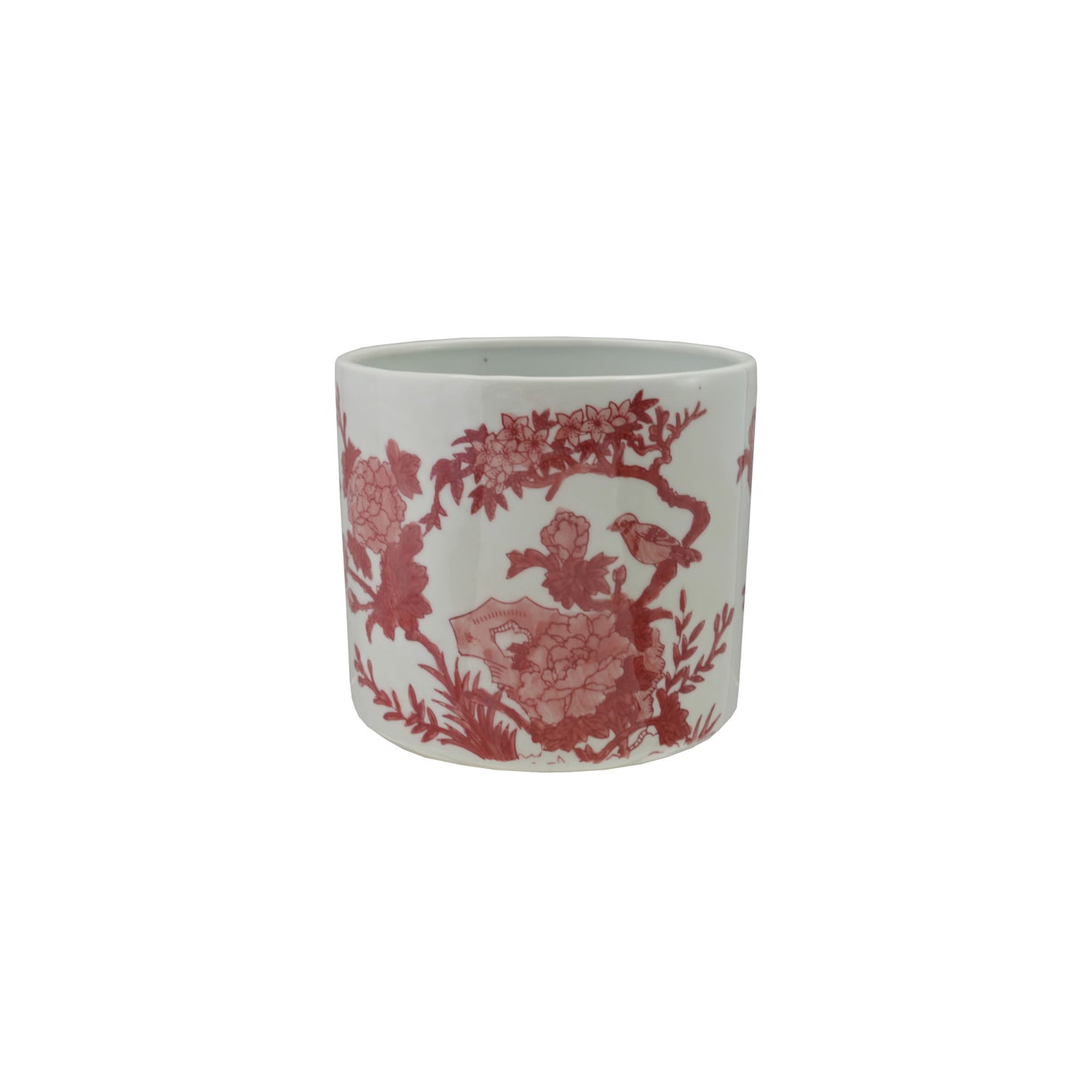 Hand-Painted Stoneware Planter