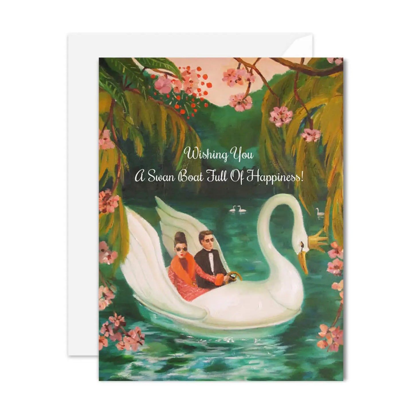 Swan Boat Card
