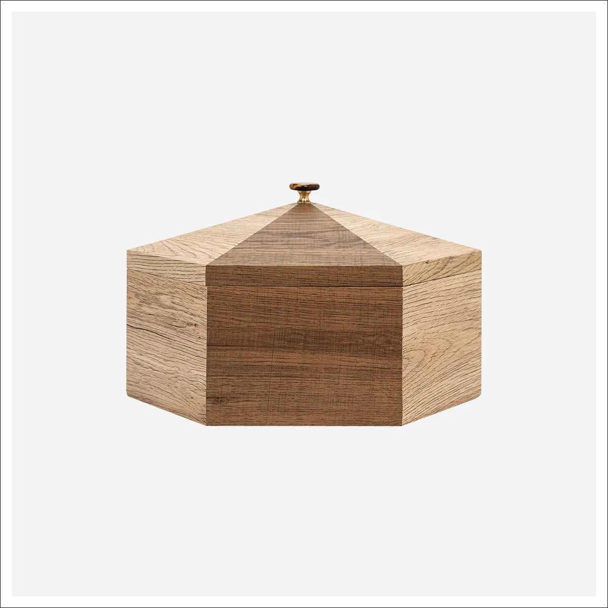 Hexagon Tigers Eye Box