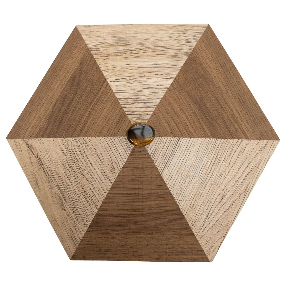 Hexagon Tigers Eye Box