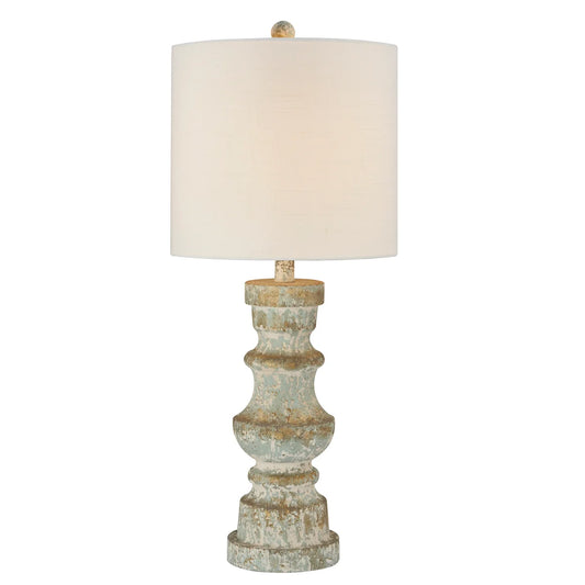 Teal Washed Table Lamp