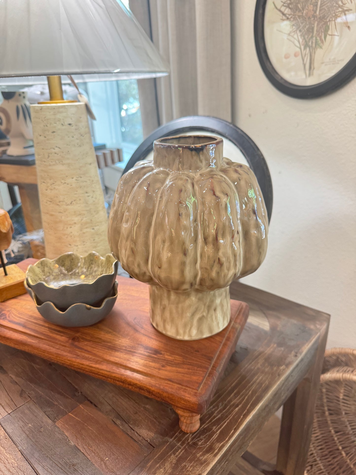Brown Pod Vase