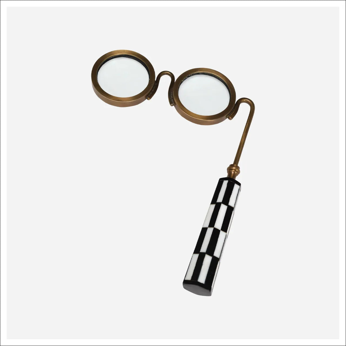Checkered Glasses magnifying Glass