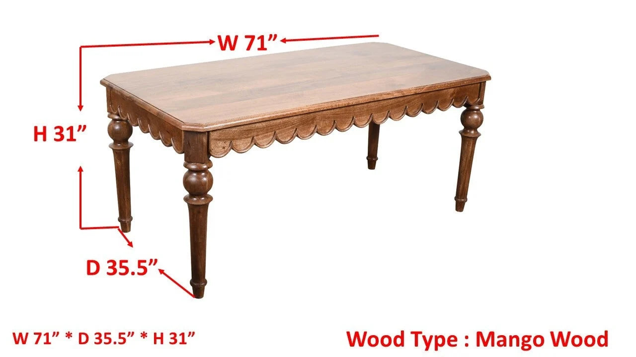 Spade Dining Table 71''