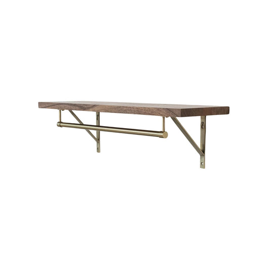 Metal & Wood Wall Shelf