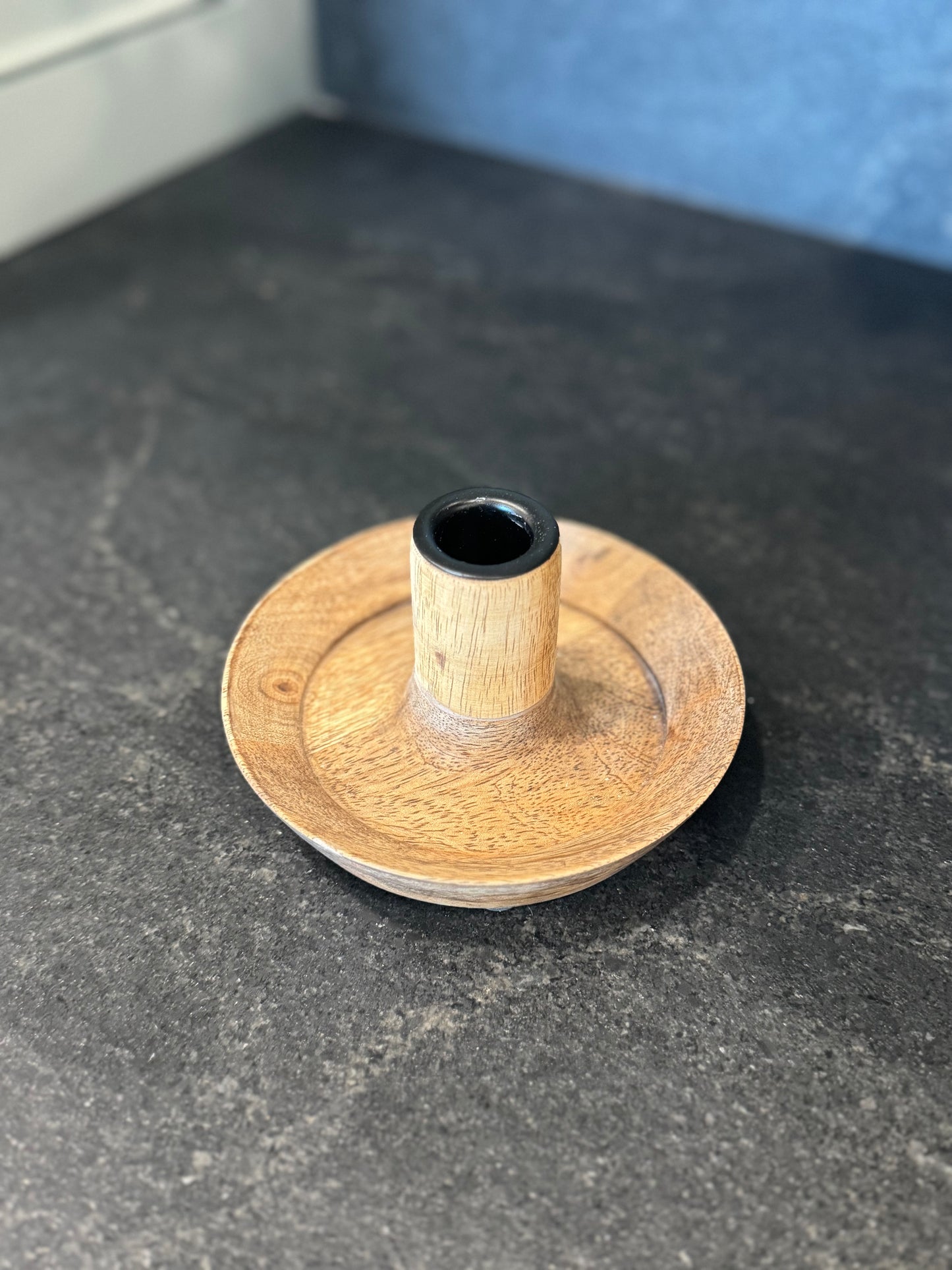 Wooden Taper Candle Holder