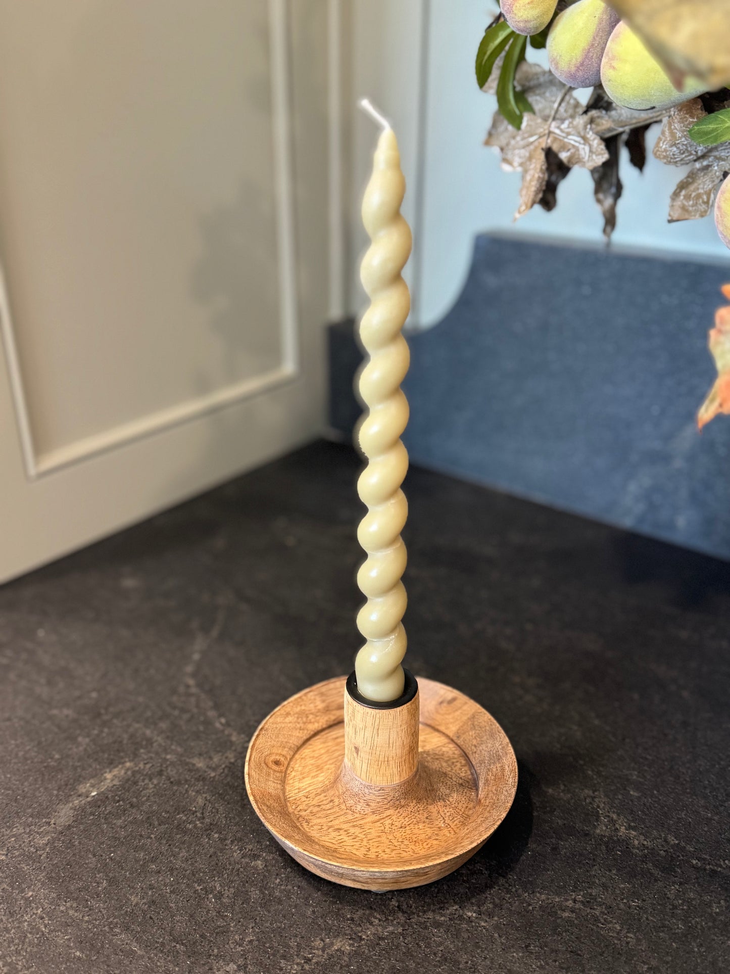 Wooden Taper Candle Holder