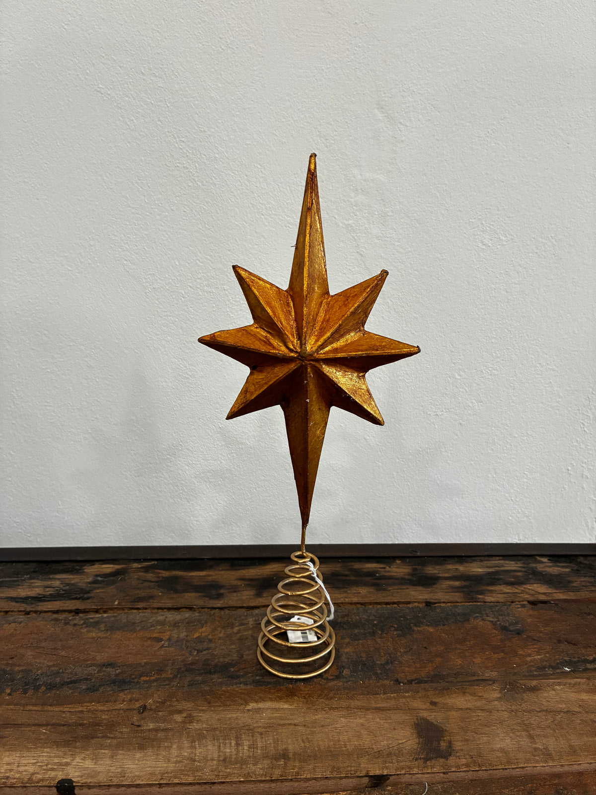 Gold Papermache Star Topper