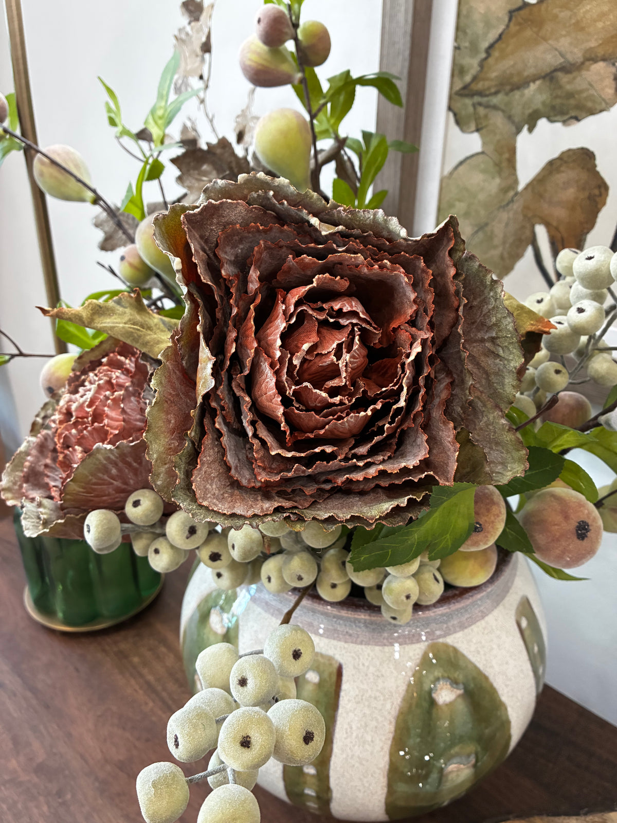 Brown/Green Cabbage Branch