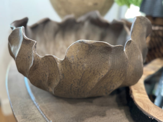 Rust pottery zala bowl