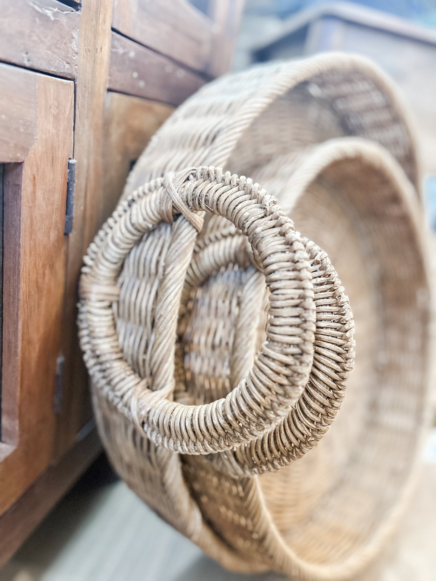 Rattan Tray with Handles