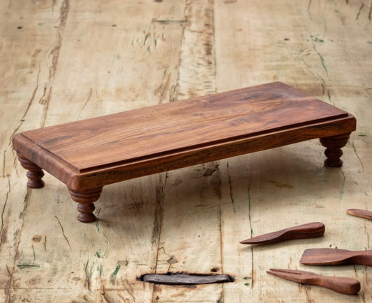 Wooden oblong riser