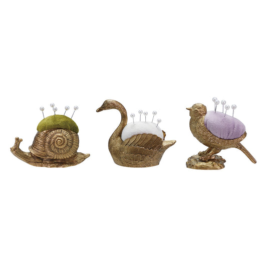Brass creature pin cushions