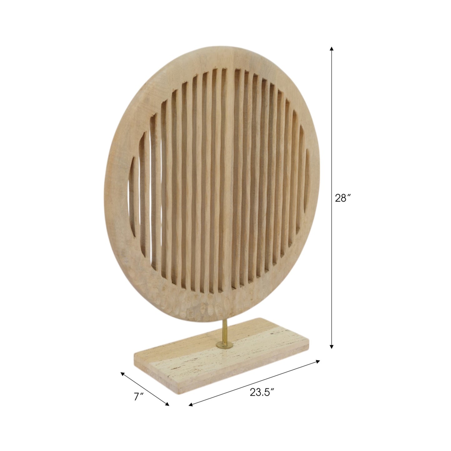 Slatted Round Wood Statuary