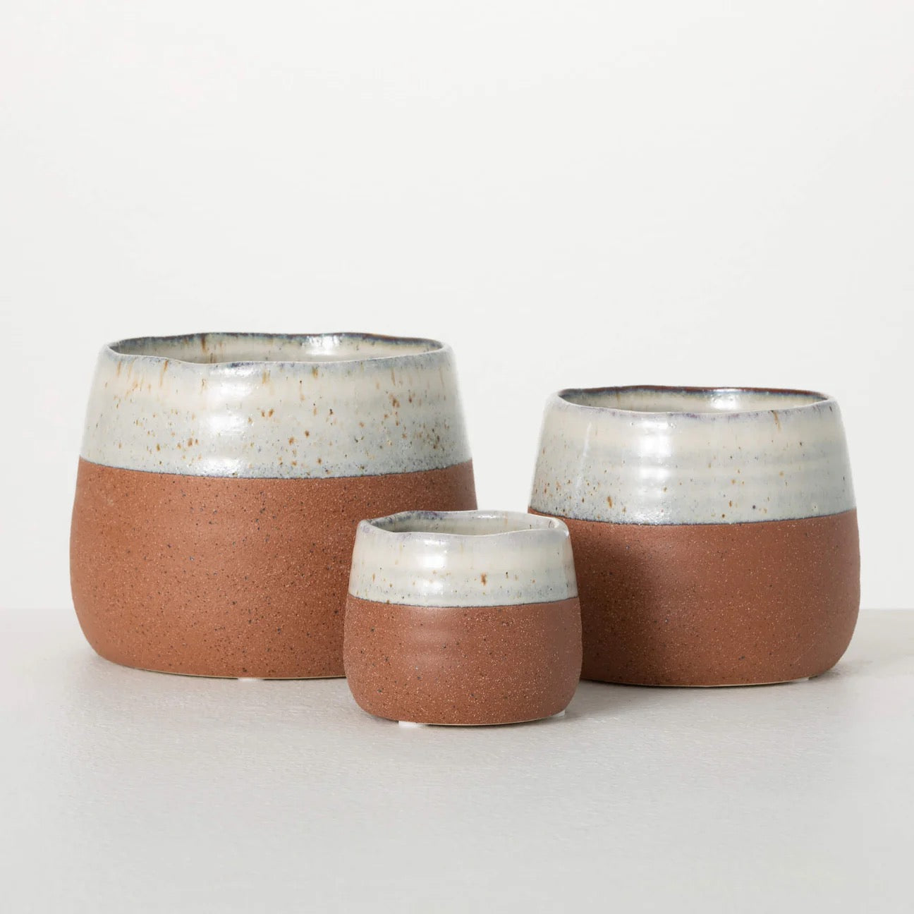 Terracotta and glaze pots