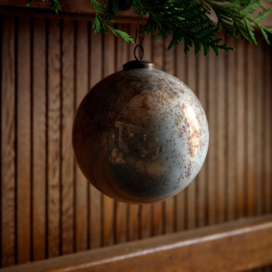 Vintage Marble Glass Ball Ornament