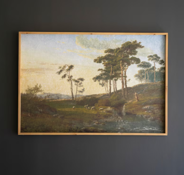 Wood Framed Scenic Landscape