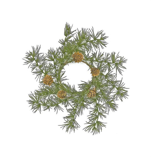 Cypress Table Wreath 4"