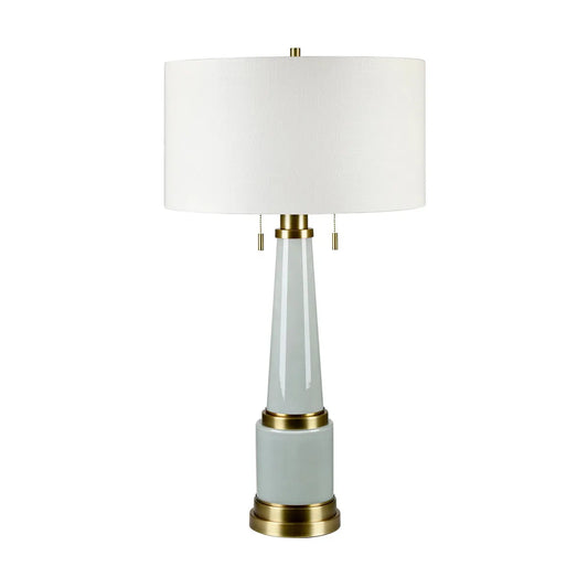 Sage & gold table lamp